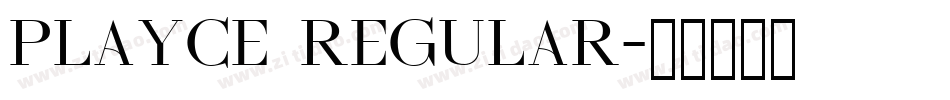 Playce Regular字体转换